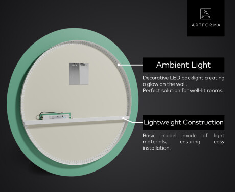 Round Backlit LED Bathroom Mirror L97 #3