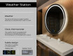 Round Backlit LED Bathroom Mirror L98 #2