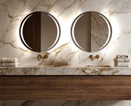 Round Backlit LED Bathroom Mirror L99