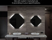 Round Backlit LED Bathroom Mirror L114 #6