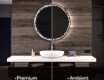 Round Backlit LED Bathroom Mirror L115