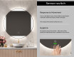 Round Backlit LED Bathroom Mirror L116 #6