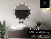 Round Backlit LED Bathroom Mirror L117 #5