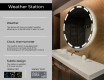 Round Backlit LED Bathroom Mirror L117 #2
