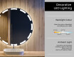 Round Backlit LED Bathroom Mirror L117 #4