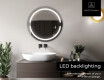 Round Backlit LED Bathroom Mirror L118 #5