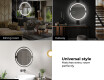 Round Backlit LED Bathroom Mirror L118 #9
