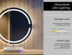 Round Backlit LED Bathroom Mirror L118 #4