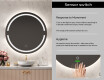 Round Backlit LED Bathroom Mirror L118 #6