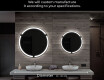 Round Backlit LED Bathroom Mirror L119 #6