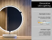 Round Backlit LED Bathroom Mirror L119 #4