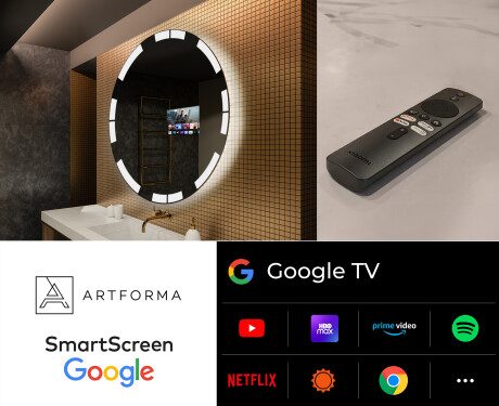 Round Backlit LED Bathroom Mirror L120 #8