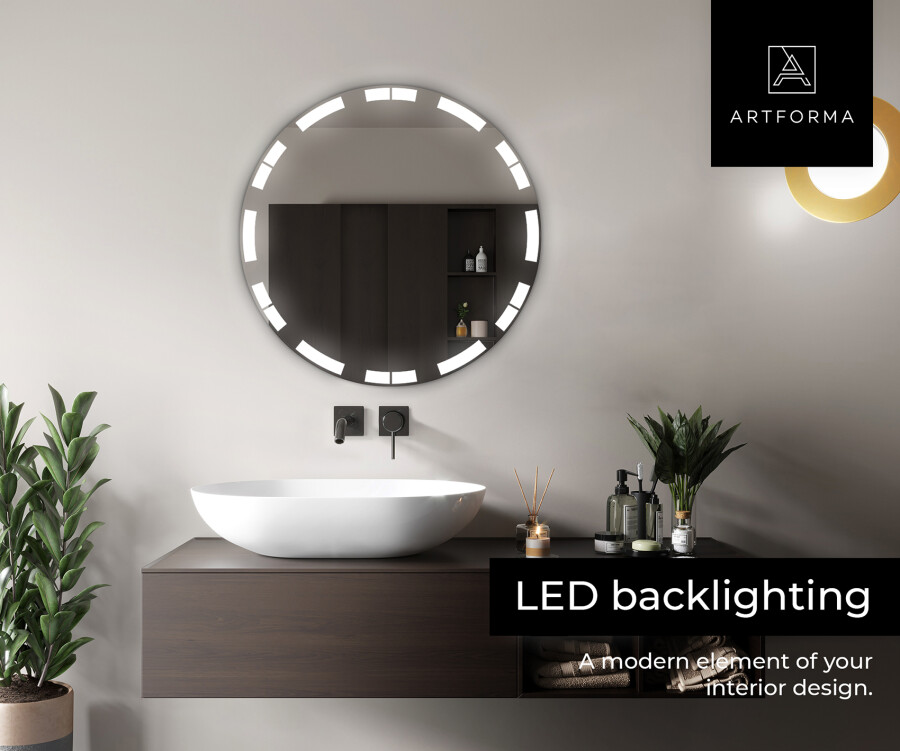 Style selections led lit mirror clearance rectangular frameless lighted led bathroom mirror