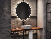 Round Backlit LED Bathroom Mirror L121 #9