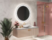 Round Backlit LED Bathroom Mirror L122 #10