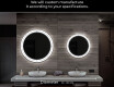 Round Backlit LED Bathroom Mirror L122 #6