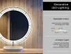 Round Backlit LED Bathroom Mirror L122 #4