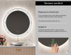 Round Backlit LED Bathroom Mirror L122 #6