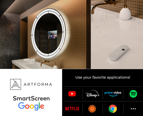 Round Backlit LED Bathroom Mirror L122 #7