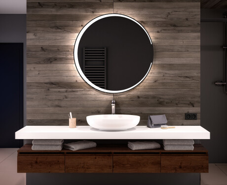 Round Backlit LED Bathroom Mirror L123
