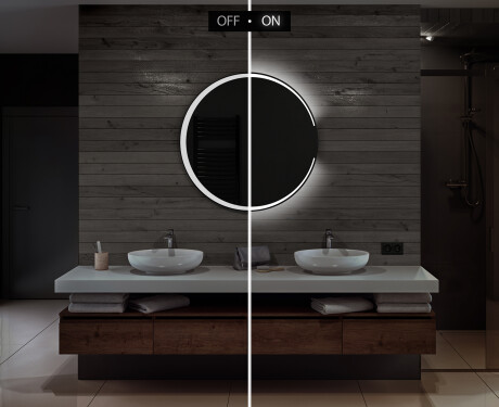 Round Backlit LED Bathroom Mirror L123 #5