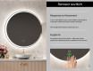 Round Backlit LED Bathroom Mirror L123 #6