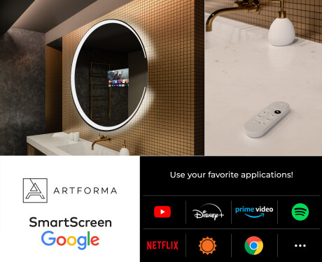 Round Backlit LED Bathroom Mirror L123 #7