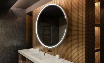 Round Backlit LED Bathroom Mirror L123