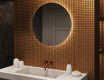 Round Backlit LED Bathroom Mirror 70cm with cool LED color 7000K, warm color 3000K, or neutral color 4500K