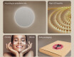 Round Backlit LED Bathroom Mirror 70cm with cool LED color 7000K, warm color 3000K, or neutral color 4500K #5