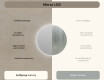 Round Backlit LED Bathroom Mirror 70cm with cool LED color 7000K, warm color 3000K, or neutral color 4500K #6