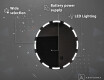 Battery operated bathroom round mirror with lights L117 #4