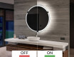 Battery operated bathroom round mirror with lights L119 #3