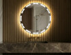 Battery operated bathroom round mirror with lights L121