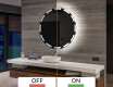 Battery operated bathroom round mirror with lights L121 #3