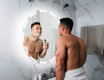 Battery operated bathroom round mirror with lights L121 #6