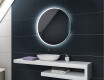 Battery operated round Illuminated bathroom wall mirrors L123 #2