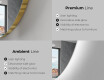 Half Circle Mirror LED lighted wall mirror A221 #10