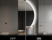Half Circle Mirror LED lighted wall mirror A221 #3
