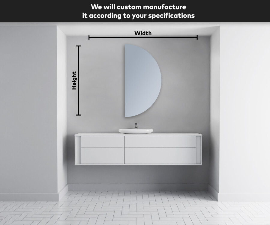 Circle mirror cabinet sales