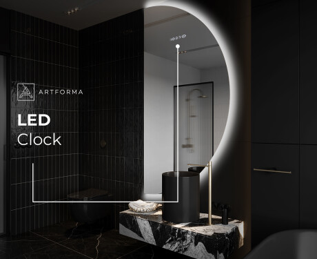 Half Circle Mirror LED lighted wall mirror A221 #7