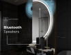 Semi-Circular Mirror with LED illumination A222 #5