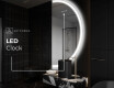 Semi-Circular Mirror with LED illumination A222 #7