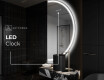 Semi-Circular Mirror with LED illumination A223 #7