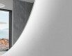 Half Circle Mirror LED lighted wall mirror Q221 #2