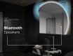 Half Circle Mirror LED lighted wall mirror Q221 #6