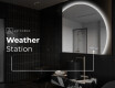 Half Circle Mirror LED lighted wall mirror Q221 #7