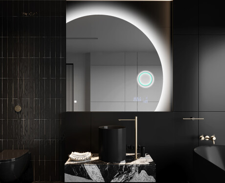 Half Circle Mirror LED lighted wall mirror Q221 #10