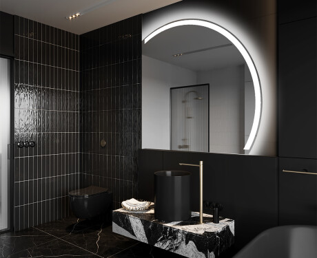 Half Circle Mirror LED lighted wall mirror Q222