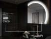 Half Circle Mirror LED lighted wall mirror Q222 #8